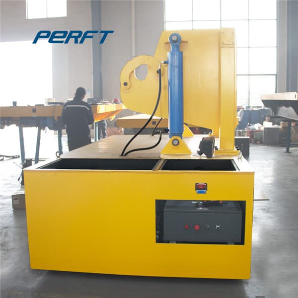 Cable Reel Operated Electric Flat Cart For Conveyor System